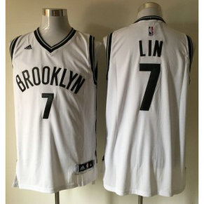 NBA Nets 7 Jeremy Lin White Swingman Men Jersey