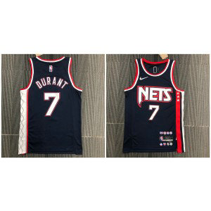 NBA Nets 7 Kevin Durant 75th Anniversary Men Jersey