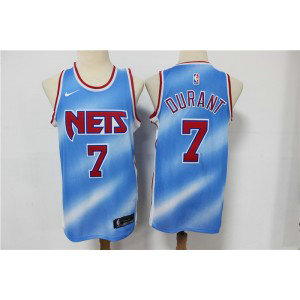 NBA Nets 7 Kevin Durant Blue 2020 New Men Jersey