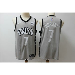 NBA Nets 7 Kevin Durant Gray Nike New Men Jersey