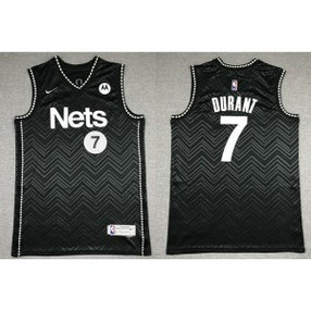 NBA Nets 7 Kevin Durant Nike Black Men Jersey