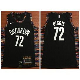 NBA Nets 72 Biggie Black Music Edition Basketball Nike Men Jersey
