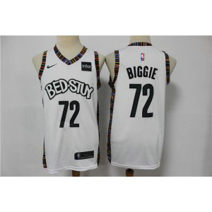 NBA Nets 72 Biggie White 2020 City Edition Nike Men Jersey