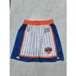 NBA New York Knick White Shorts