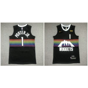 NBA Nuggets 1 Michael Porter Jr. Black Men Jersey