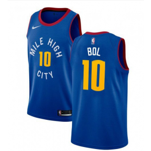 NBA Nuggets 10 Bol Bol Blue Nike Swingman Men Jersey
