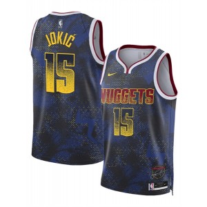 NBA Nuggets 15 Nikola Jokic Royal 2025 Select Series Men Jersey