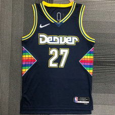 NBA Nuggets 27 Jamal Murray 2021 New City Men Jersey