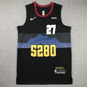 NBA Nuggets 27 Jamal Murray 2023 City Black Nike Men Jersey