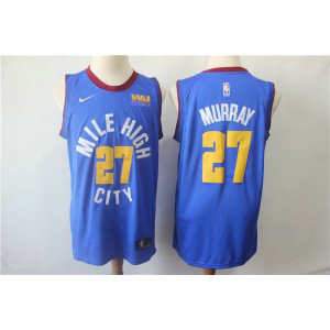 NBA Nuggets 27 Jamal Murray Blue Nike Swingman Men Jersey