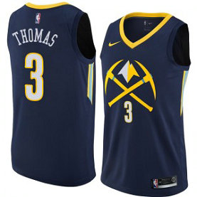 NBA Nuggets 3 Isaiah Thomas City Edition Navy Men Jersey