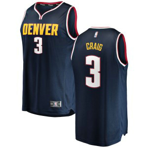 NBA Nuggets 3 Torrey Craig Navy Nike Swingman Men Jersey