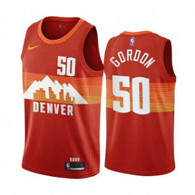 NBA Nuggets 50 Aaron Gordon Red City Edition Nike Men Jersey