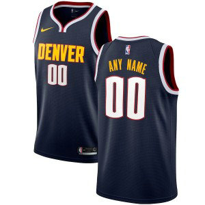 NBA Nuggets Navy Customized Nike Men Jersey
