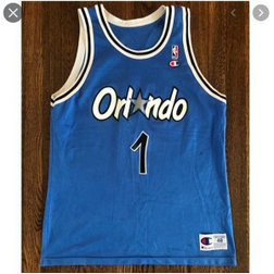 NBA Orlando Magic 1 Penny Hardaway Blue Men Jersey
