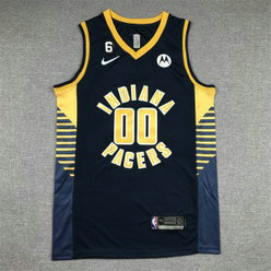 NBA Pacers 00 MATHURIN Navy 2022-23 Nike Men Jersey