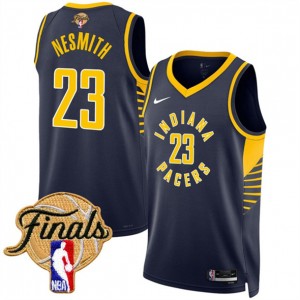 NBA Pacers 23 Aaron Nesmith Navy 2025 Finals Icon Edition Nike Men Jersey