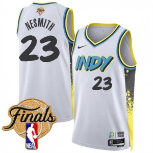 NBA Pacers 23 Aaron Nesmith White City 2025 Finals Nike Men Jersey