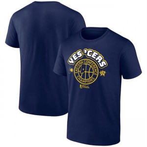 NBA Pacers Navy 2025 Finals Eastern Conference Champions Center Position Hometown Collection T-Shirt