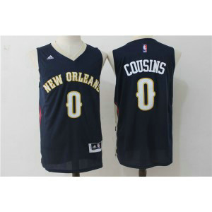 NBA Pelicans 0 DeMarcus Cousins Navy Swingman Men Jersey