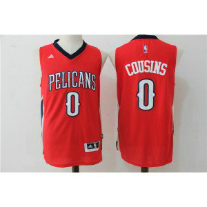 NBA Pelicans 0 DeMarcus Cousins Red Swingman Men Jersey