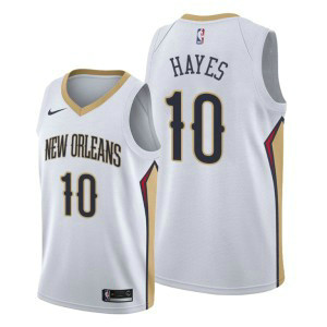 NBA Pelicans 10 Jaxson Hayes White 2019 Draft Nike Men Jersey