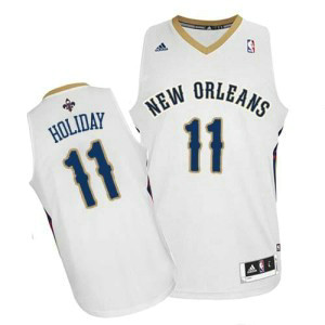 NBA Pelicans 11 Jrue Holiday White Revolution 30 Men Jersey