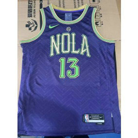 NBA Pelicans 13 Poole Purple Nike Men Jersey