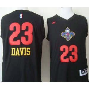 NBA Pelicans 23 Anthony Davis Black New Men Jersey