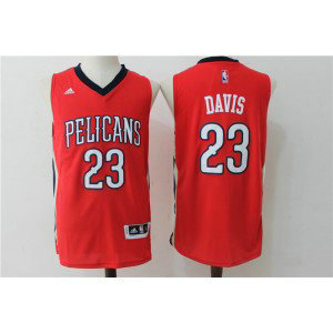 NBA Pelicans 23 Anthony Davis Red Swingman Men Jersey