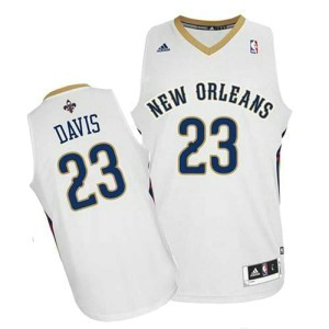 NBA Pelicans 23 Anthony Davis White Revolution 30 Men Jersey 1