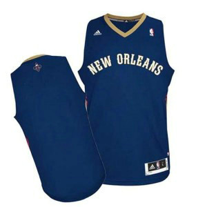 NBA Pelicans Blank Navy Revolution 30 Men Jersey