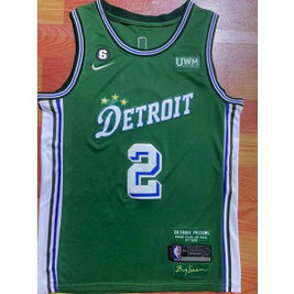 NBA Piston 2 Cunningham Green Nike Men Jersey