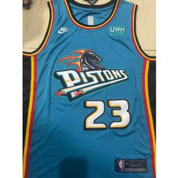 NBA Piston Jaden Ivey Blue Nike Men Jersey