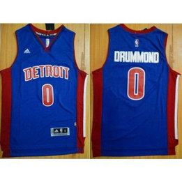NBA Pistons 0 Andre Drummond Blue Men Jersey