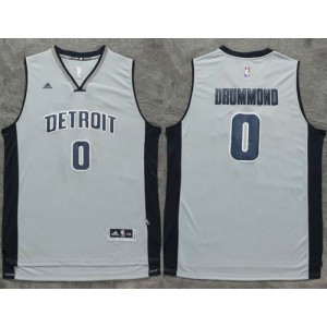 NBA Pistons 0 Andre Drummond Gray Men Jersey