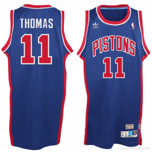 NBA Pistons 11 Isaiah Thomas Blue Hardwood Classic Throwback Jersey