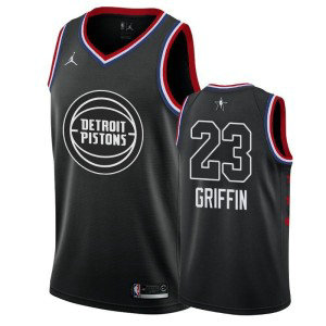 NBA Pistons 23 Blake Griffin 2019 All-Star Black Swingman Men Jersey