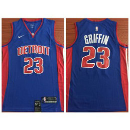 NBA Pistons 23 Blake Griffin Detroit Blue Men Jersey