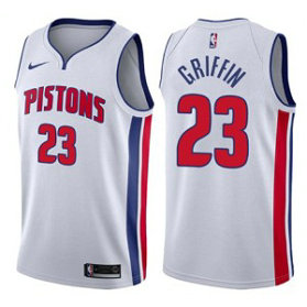 NBA Pistons 23 Blake Griffin Detroit White Men Jersey