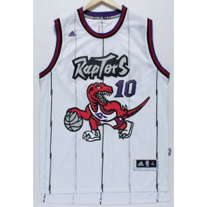 NBA Raptors 10 DeMar DeRozan White Throwback Men Jersey