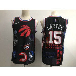 NBA Raptors 15 Vince Carter Black Nike Men Jersey
