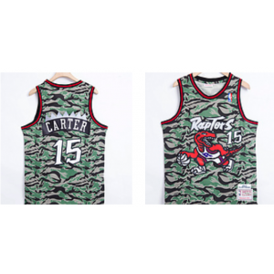 NBA Raptors 15 Vince Carter Camo Men Jersey