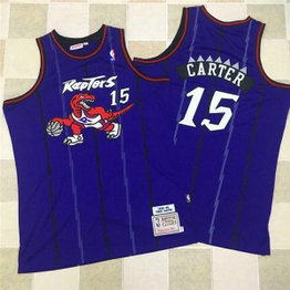 NBA Raptors 15 Vince Carter Purple 1998-99 Hardwood Classics Men Jersey 1