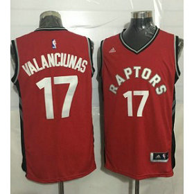 NBA Raptors 17 Jonas Valanciunas Red Men Jersey