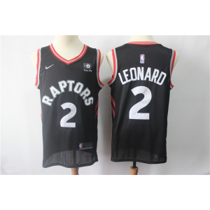 NBA Raptors 2 Kawhi Leonard Black Nike Men Jersey