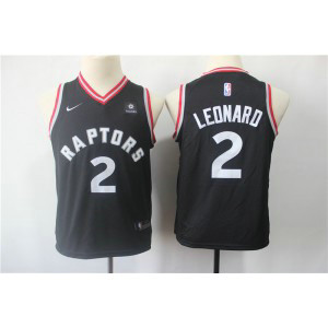 NBA Raptors 2 Kawhi Leonard Black Nike Swingman Youth Jersey
