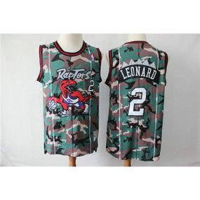 NBA Raptors 2 Kawhi Leonard Camo Swingman Men Jersey