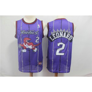 NBA Raptors 2 Kawhi Leonard Purple Hardwood Classics Men Jersey 1