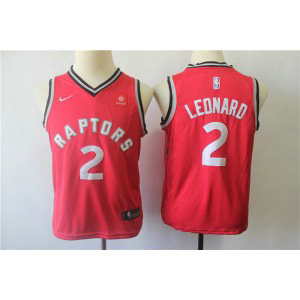 NBA Raptors 2 Kawhi Leonard Red Nike Swingman Youth Jersey